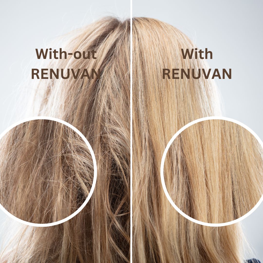 Renuvan Organic Bamboo Medium Paddle Hair Brush | Eco-Friendly Hair Care Solution for All Hair Types