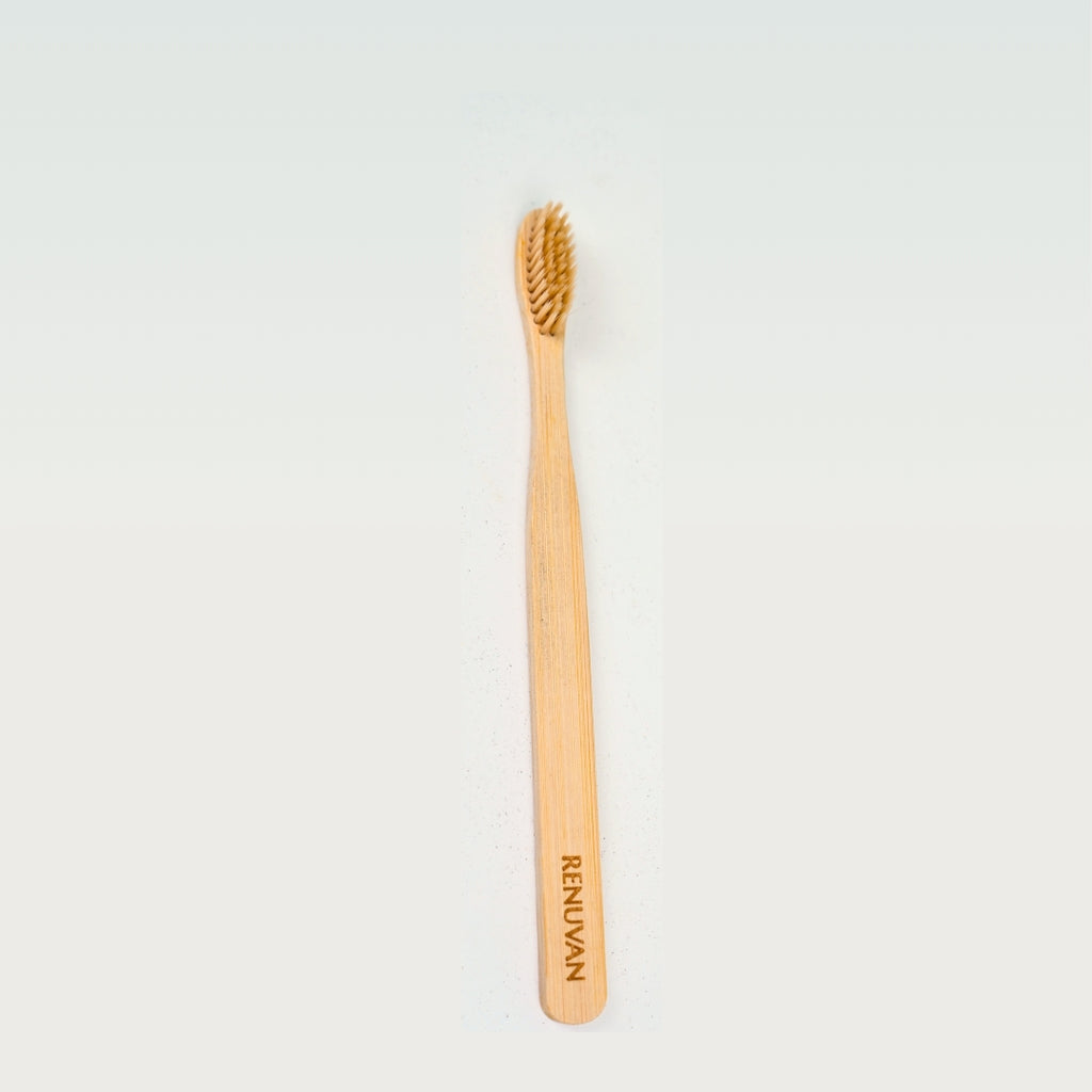 Renuvan Organic Bamboo Toothbrush - Pack of 1 | Eco-Friendly & Sustainable Dental Care