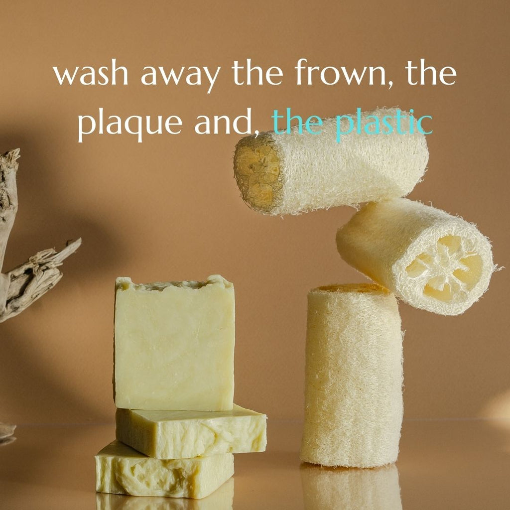 Renuvan Natural Loofah - Pack of 3 | 100% Organic Exfoliating Body Sponge for Smooth, Glowing Skin