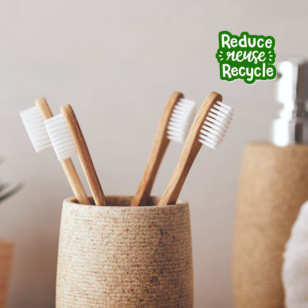 Renuvan Organic Bamboo Toothbrush - Pack of 1 | Eco-Friendly & Sustainable Dental Care