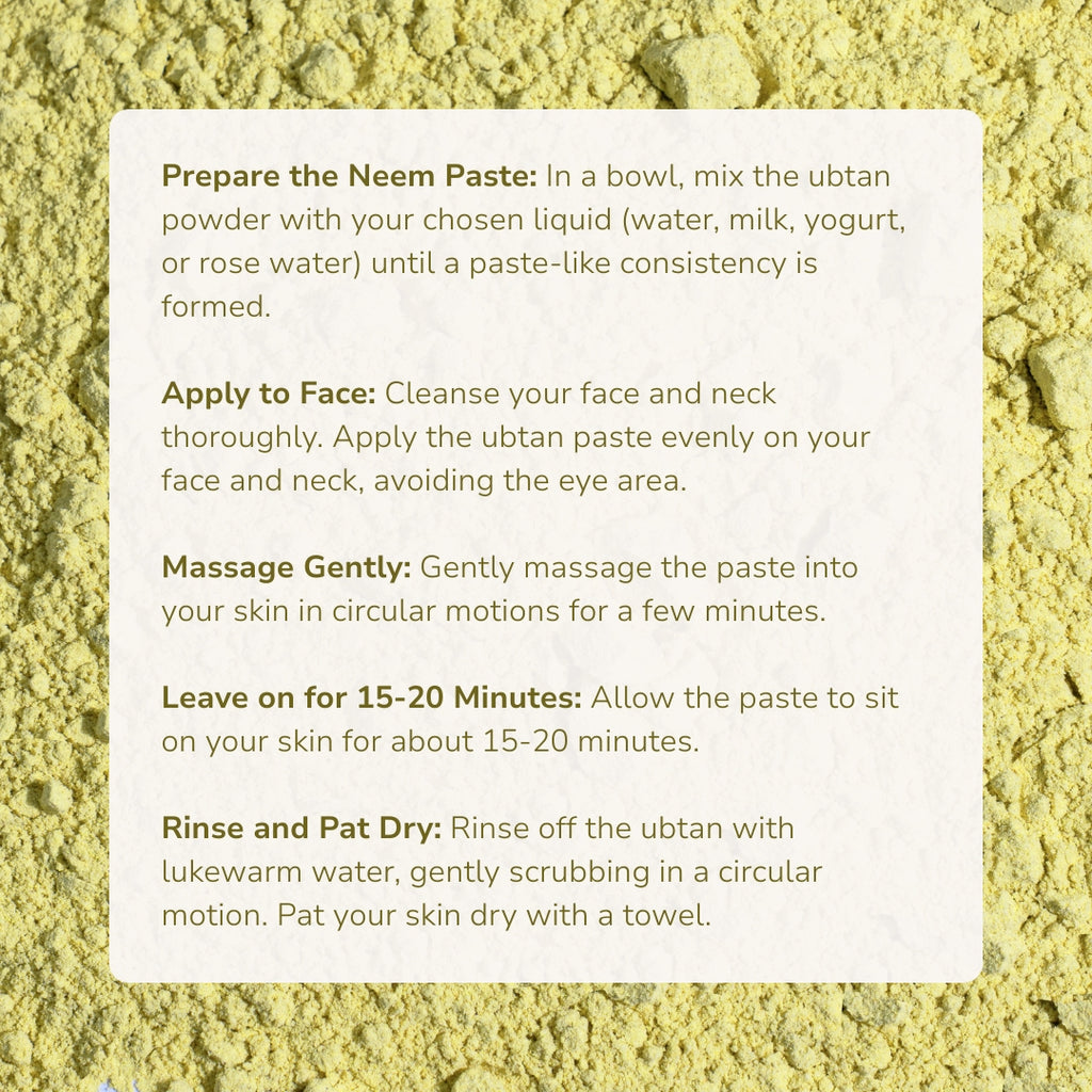 Renuvan Organic Neem Powder | Anti-Acne Face Pack & Anti-Dandruff Hair Mask