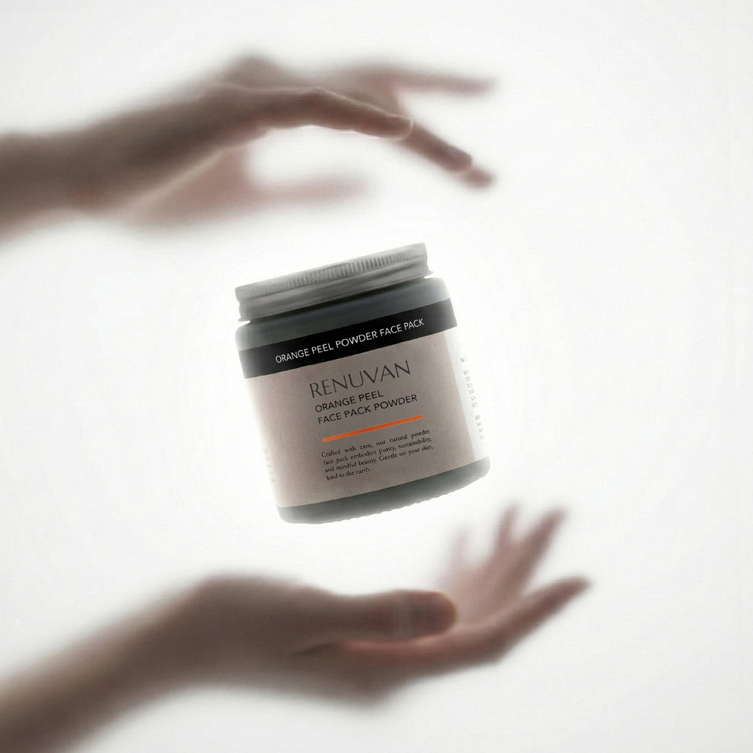 Renuvan Organic Orange Peel Powder | Natural Vitamin C & Skin Brightening Face Pack