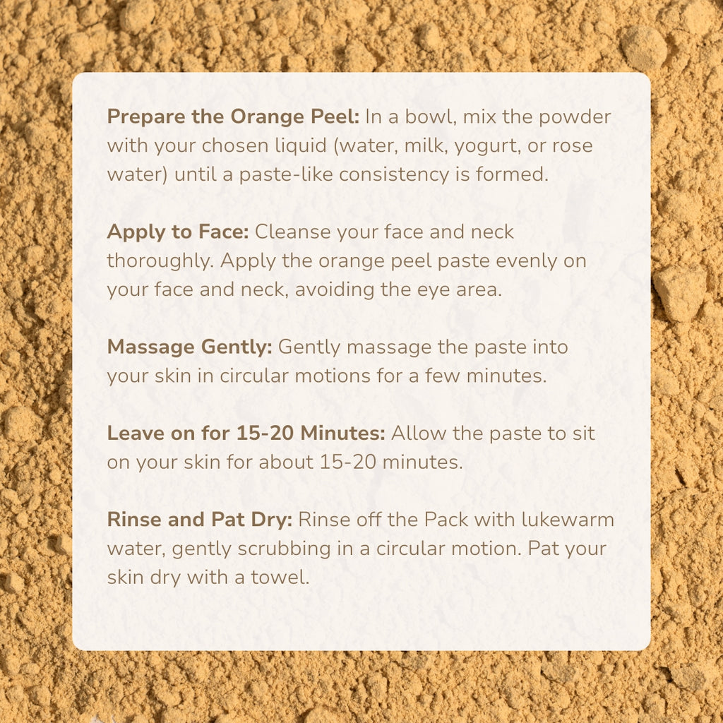Renuvan Organic Orange Peel Powder | Natural Vitamin C & Skin Brightening Face Pack