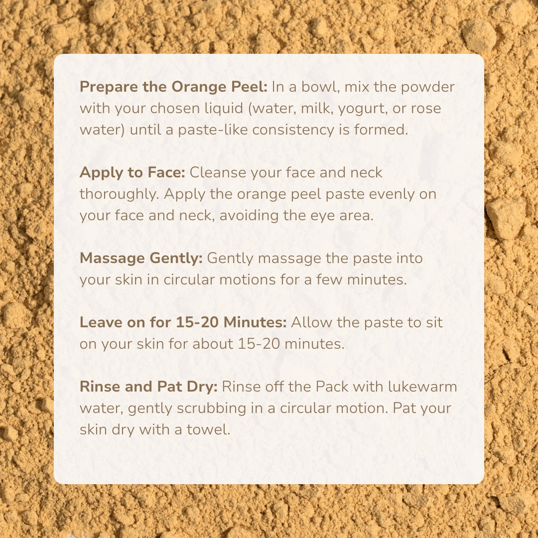 Renuvan Organic Orange Peel Powder | Natural Vitamin C & Skin Brightening Face Pack