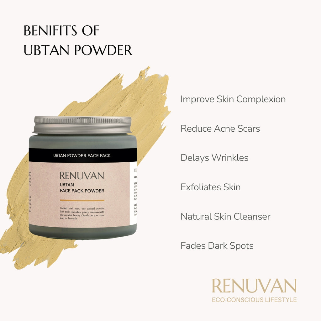 Renuvan Organic Ubtan Powder | Bridal Glow, Tan Removal & Body Polishing Scrub